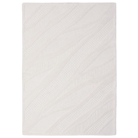 Alfombra de mezcla de lana con Sculptured Abstract