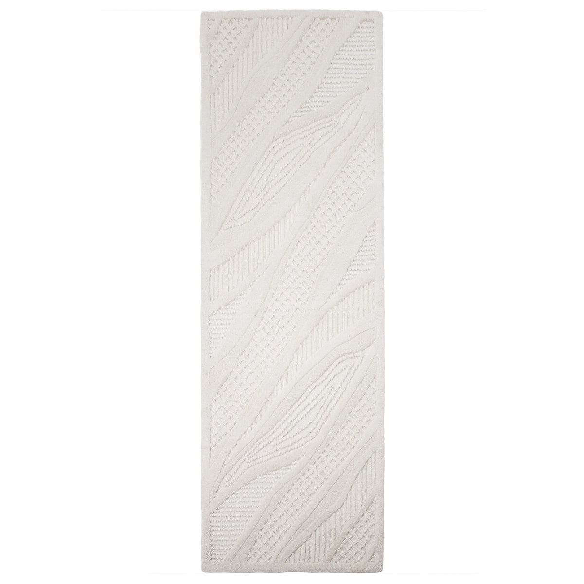 Alfombra de mezcla de lana con Sculptured Abstract