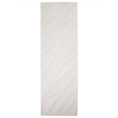 Alfombra de mezcla de lana con Sculptured Abstract