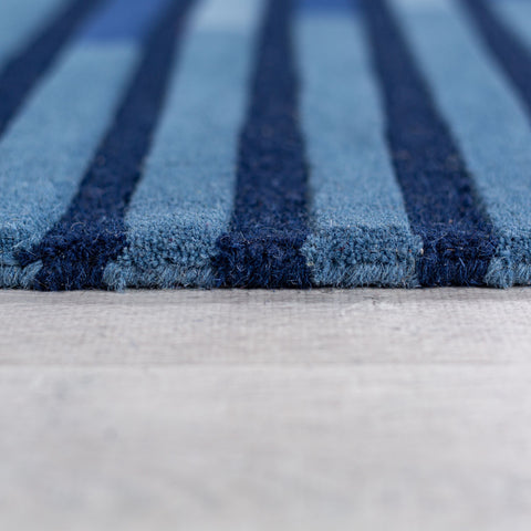 Alfombra de lana con forma retro Conway