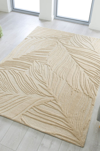 Alfombra de Lana tejida a Mano Lino Leaf