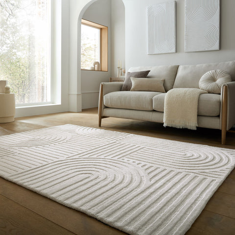 Alfombra moderna de lana Zen Garden