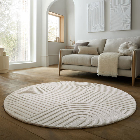 Alfombra moderna de lana Zen Garden