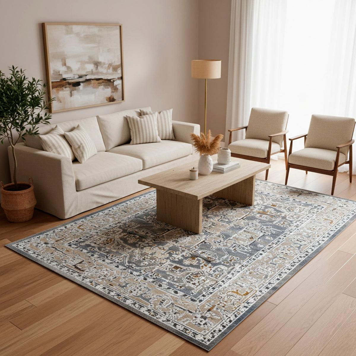 Alfombra efecto Vintage