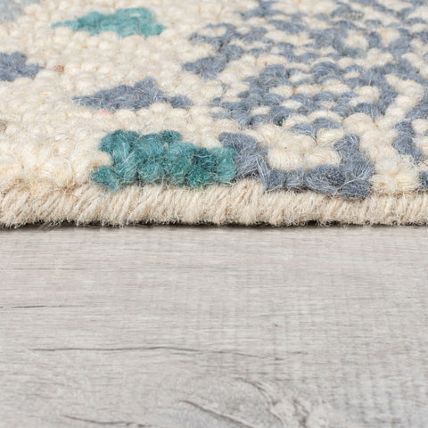 Alfombra de lana Eloise Patchwork Floral