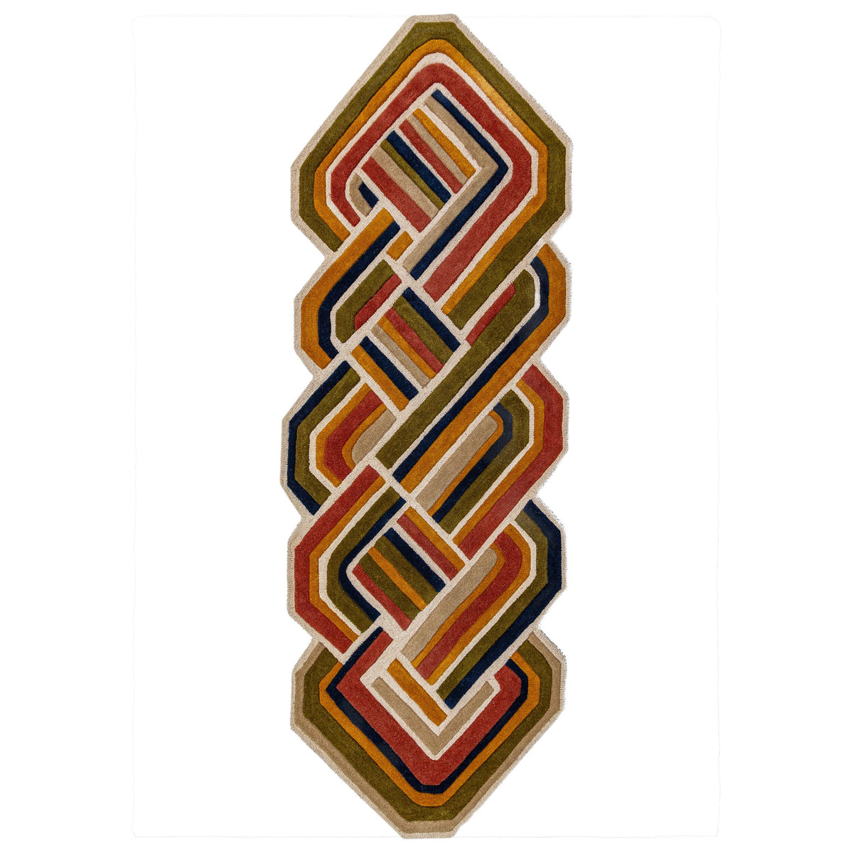 Alfombra de lana con Lattice Shaped