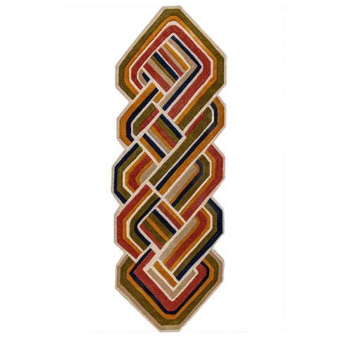 Alfombra de lana con Lattice Shaped