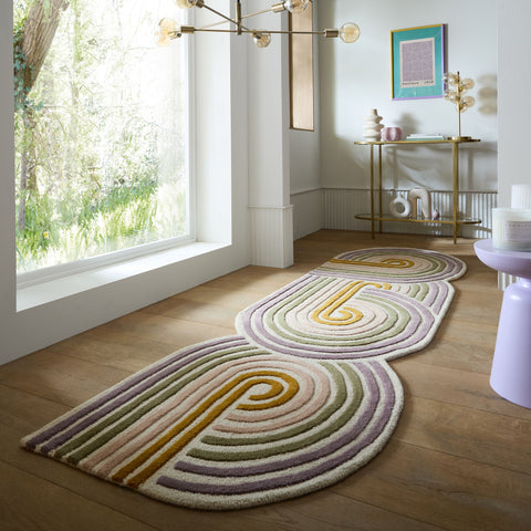 Alfombra de lana con Spiral Shaped