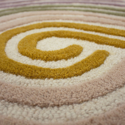 Alfombra de lana con Spiral Shaped