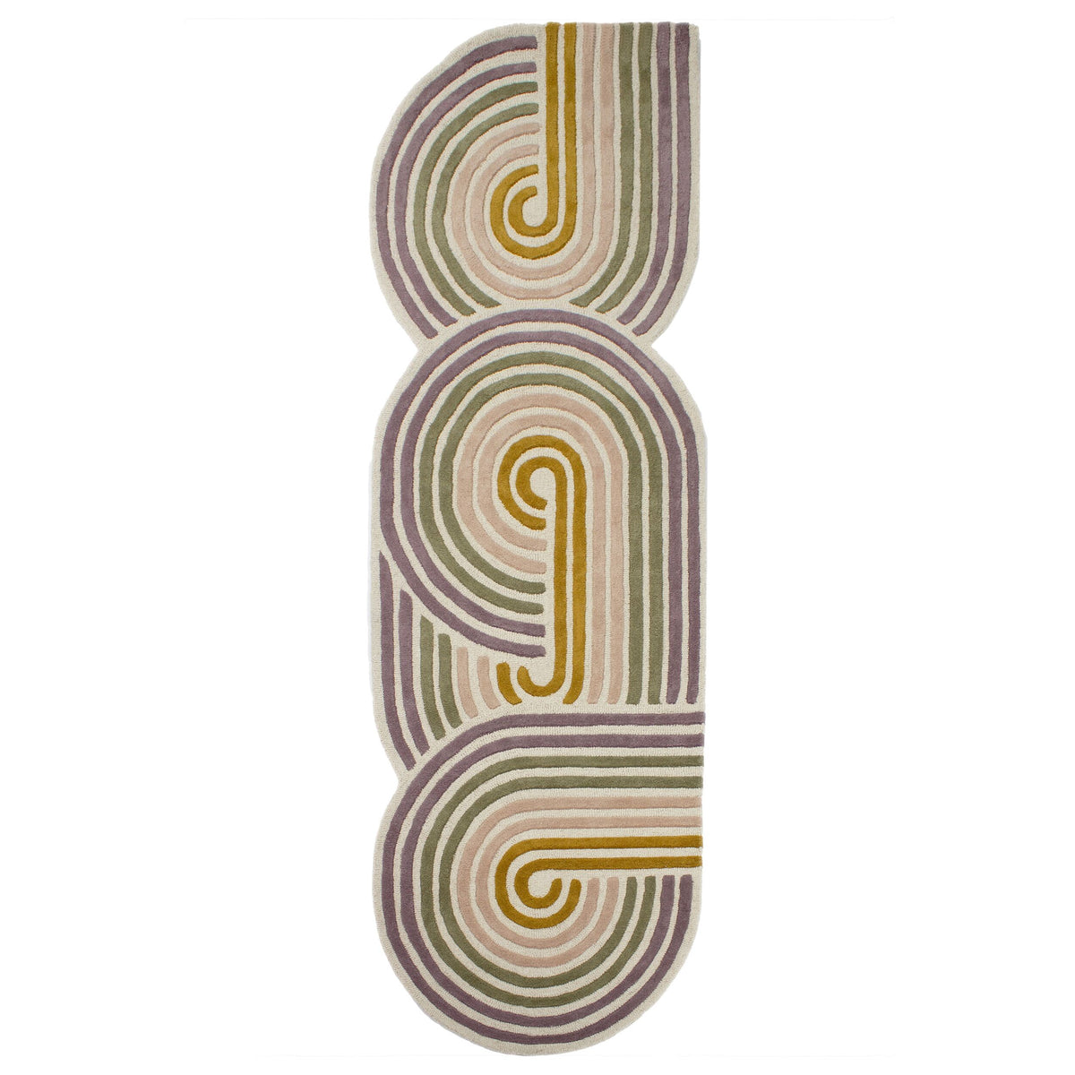 Alfombra de lana con Spiral Shaped
