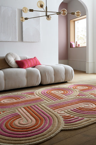 Alfombra de lana con Spiral Shaped