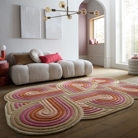 Alfombra de lana con Spiral Shaped
