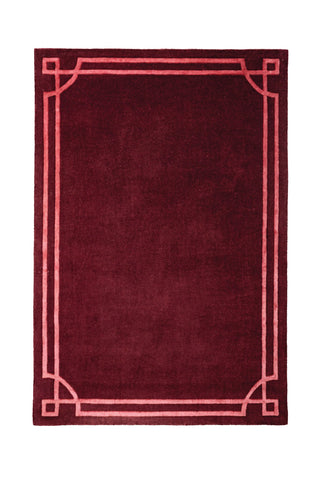Alfombra de mezcla de lana Gatsby Deco Border