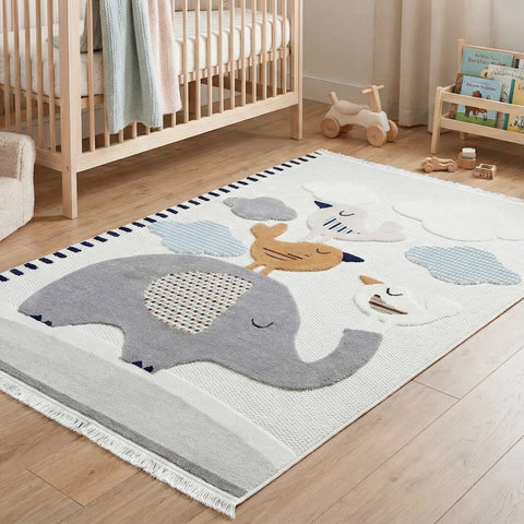 Alfombra para Niños Animales Elefante