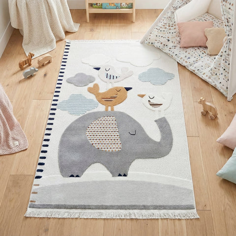Alfombra para Niños Animales Elefante