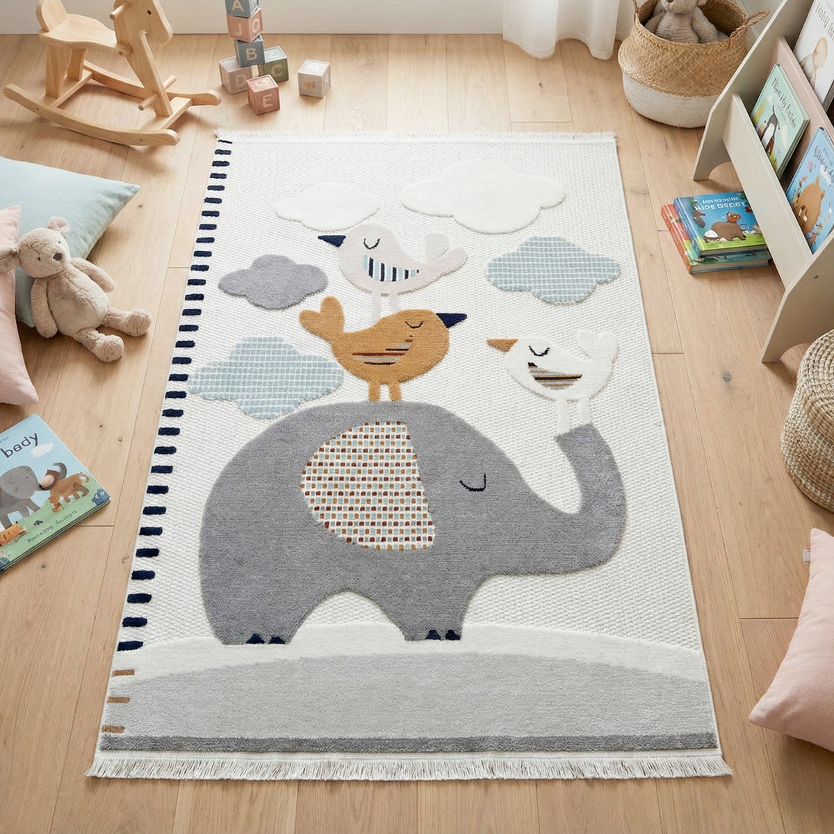 Alfombra para Niños Animales Elefante