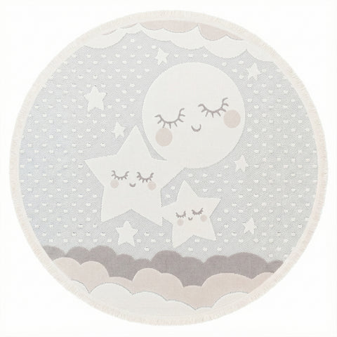 Alfombra para Niños Luna Estrellas