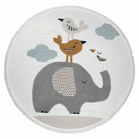 Alfombra para Niños Animales Elefante