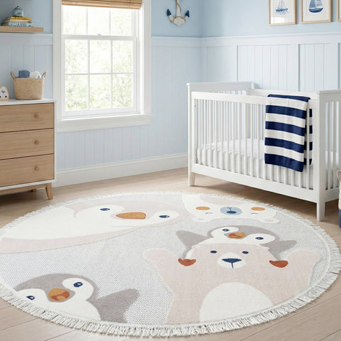 Alfombra para Niños Animales Pingu