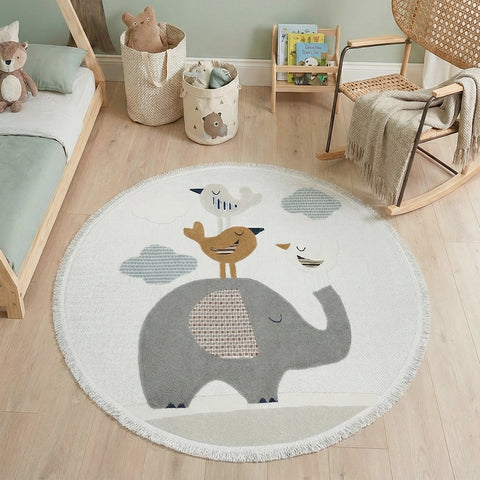 Alfombra para Niños Animales Elefante