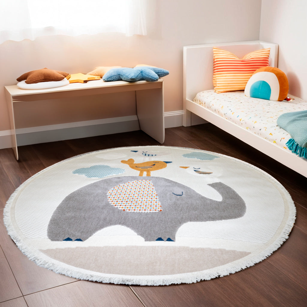 Alfombra Redonda Infantil Alfombra Infantil Redonda Con Diseño De