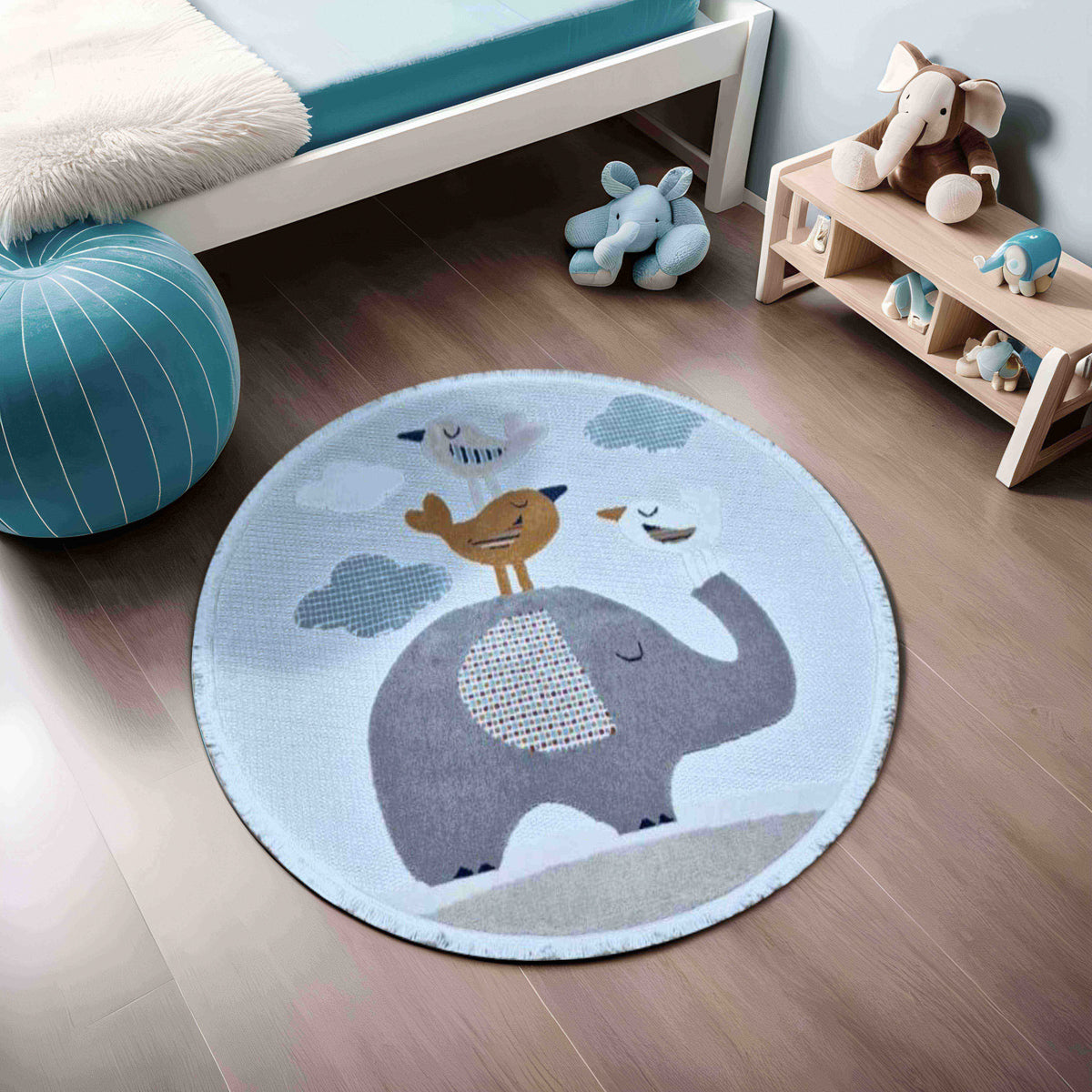 Alfombra para Niños Animales Elefante