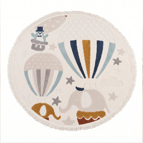 Alfombra para Niños con globos volando