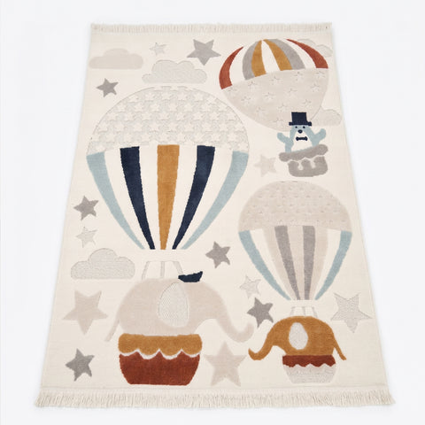 Alfombra para Niños con globos volando