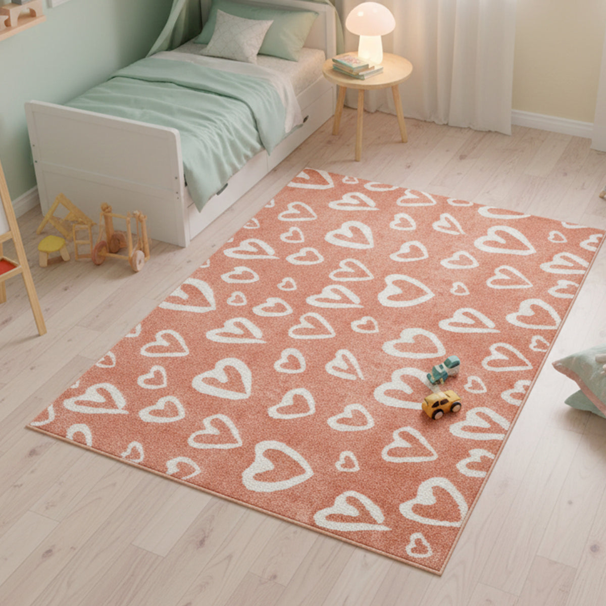 Alfombra Infantil con Corazones Nuvia