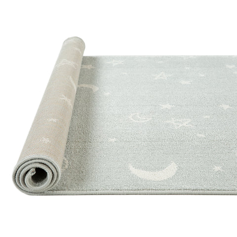 Tapete infantil Nuvia com estrelas e lua