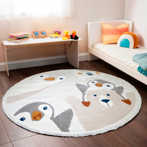 Alfombra para Niños Animales Pingu