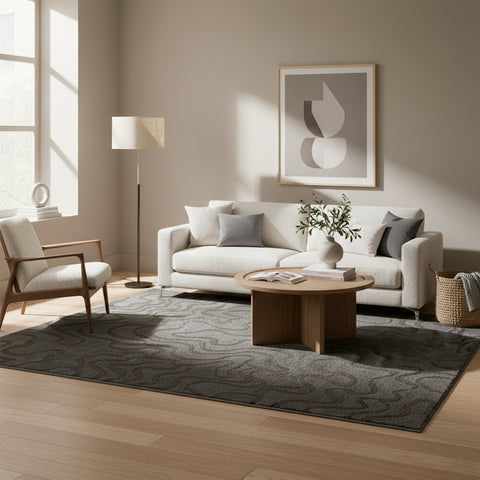 Alfombra de pelo corto y suave Serenity