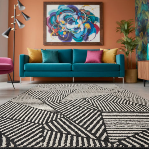 Tapete Vibranza Prisma para sala de estar