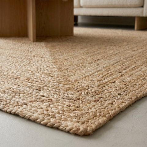 Alfombra Yute Natural Cuadrada