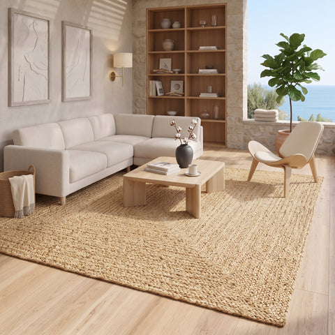 Alfombra Yute Natural Rectangular
